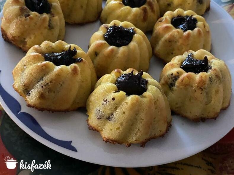 Szilvalekváros muffin