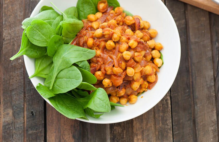 Csicseriborsó-curry recept